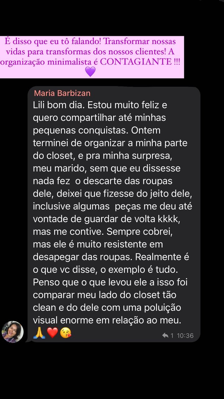 Depoimentos Alunas